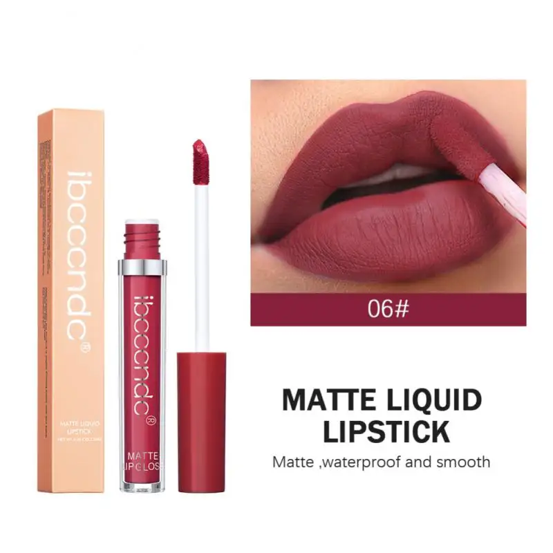 12 Kleur Fluweel Matte Lipgloss Waterdichte Langdurige Lip Glazuur Vloeibare Lippenstift Pigment Rode Vrouw Make-Up Lipgloss