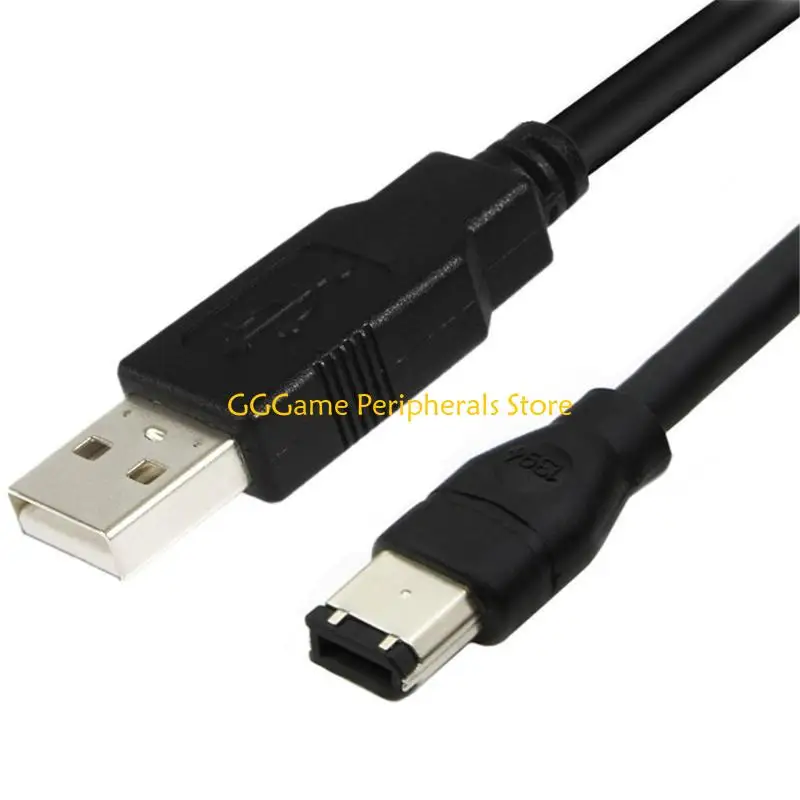 U55B Firewire Connector IEEE 1394 6 Pin Connector Male To USB 2.0 Male Adapter  Cable