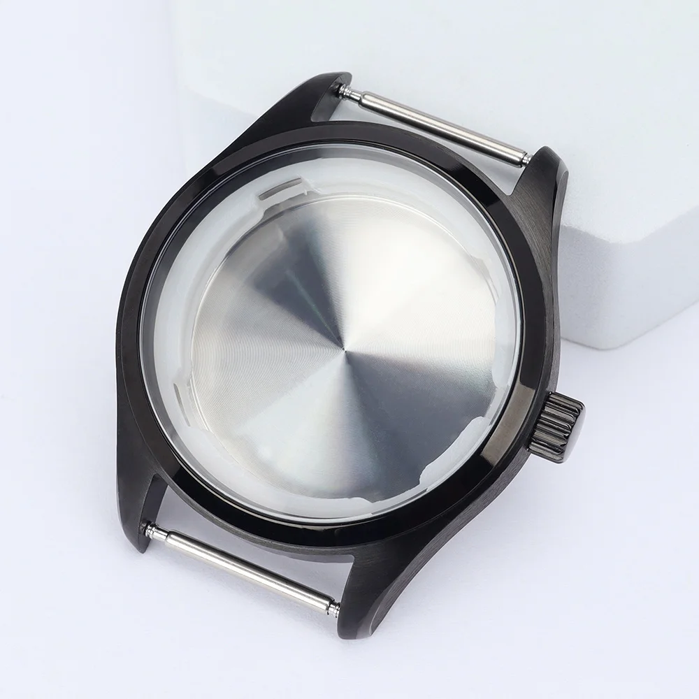 

Pilot 40mm 2824 Watch Case Stainless Steel Black Accessories For NH35 NH36 2824 PT5000 ST2130 Waterproof Repair Parts Nh35 Case