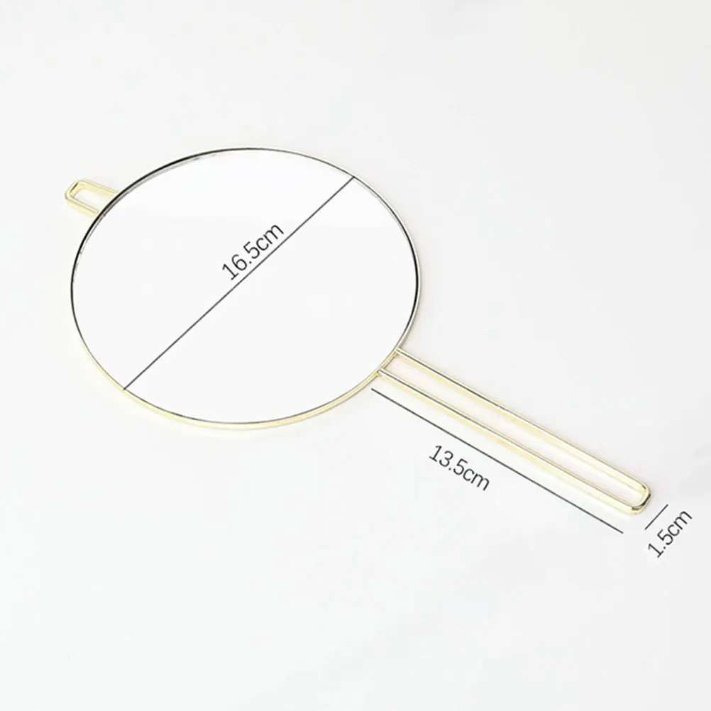 Ręczne, okrągłe lusterko do makijażu do zawieszenia na ścianie, do łazienki, podróży, użytku domowego, wysokiej jakości metalowa ramka, bezwonny, zdrowy design, HD