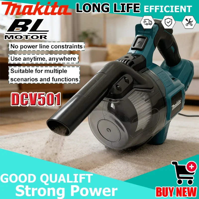 

Makita Tool DCV501 Cordless Handheld Vacuum Cleaner Portable Brushless Vehicle Mounted Floor Cleaner Household Fit Car Power