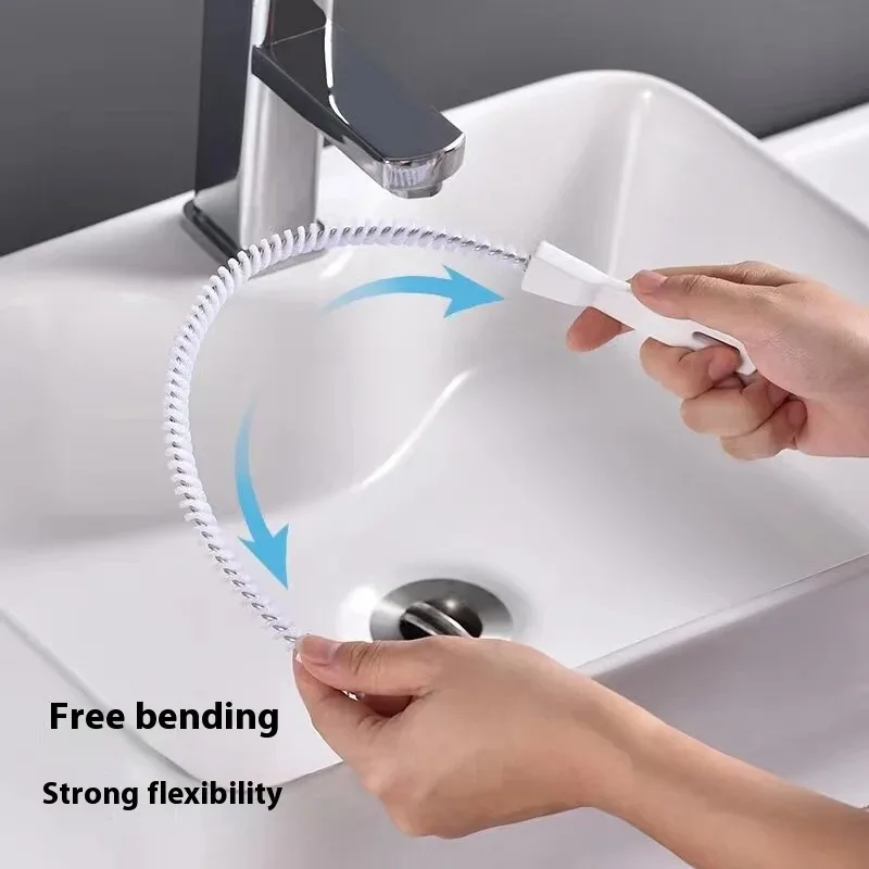 45/60/71 سنتيمتر الأنابيب التجريف فرشاة طويلة نظيفة المطبخ الحمام الشعر المجاري بالوعة تنظيف استنزاف الأنابيب مرنة التوصيل ثقب أداة إزالة