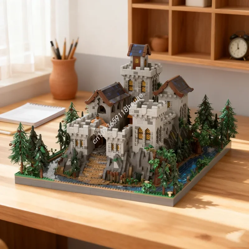 10003pcs MOC Black Falcon S Castle Falconsed Model Building Blocks Construction Festival Gift Assemble DIY Toy Creative Idea