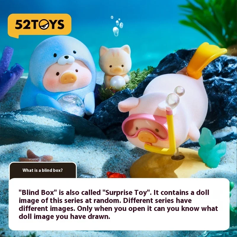 

New 52toys Canned Pig Lulu Ocean Series Blind Box Tide Play Toys Cute Dolls Around The Heart Ornaments Children Holiday Gifts