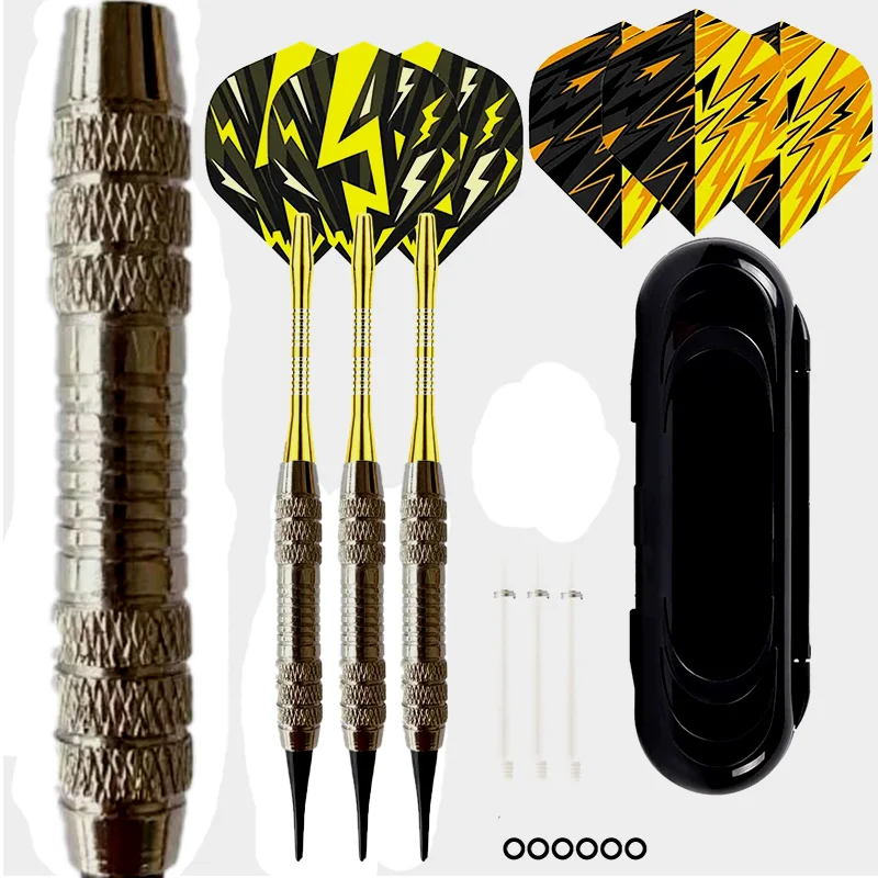 

19 г дартс с мягким наконечником, профессиональный набор дартс с пластиковым наконечником для использования в помещении, для электронных игр в дартс + Extra, 3 шт., дротики
