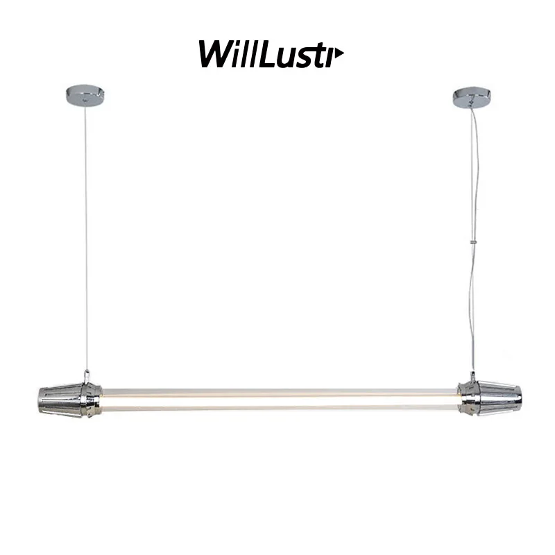 Cast Aluminum Pendant Lamp Acrylic Bar Suspension Light Loft Office Cafe Hotel Mall Bistro Study LED Hanging Ceiling Chandelier