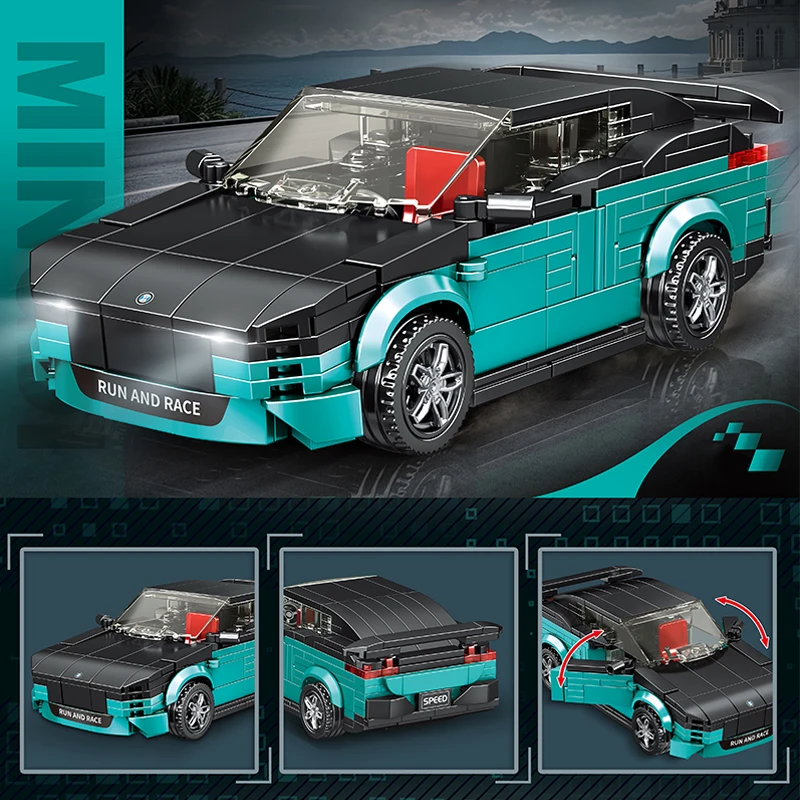 Offroad-SUV-Bausteinmodell, Abenteuerfahrzeug DIY-Montage-Bausteine Spielzeug, Sportwagen, Oldtimer-Limousine, Auto-Spielzeug ﻿ – Detail 8