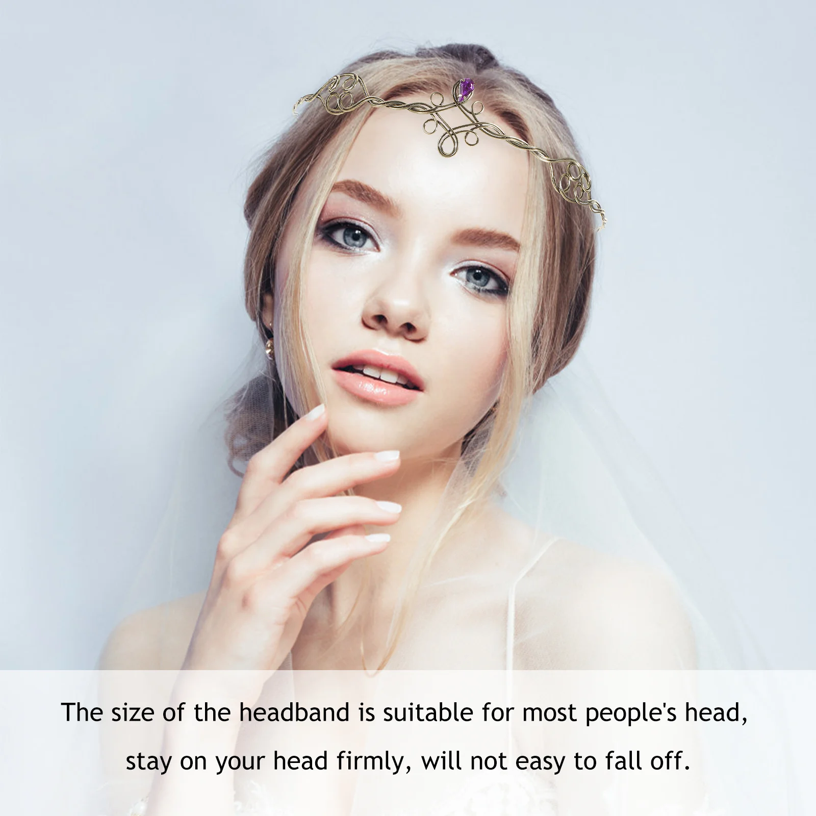 

Metal Rhinestone Headband Bridal Tiara For Wedding Prom Birthday Halloween Cosplay Bride Crown Vintage Hair Accessory