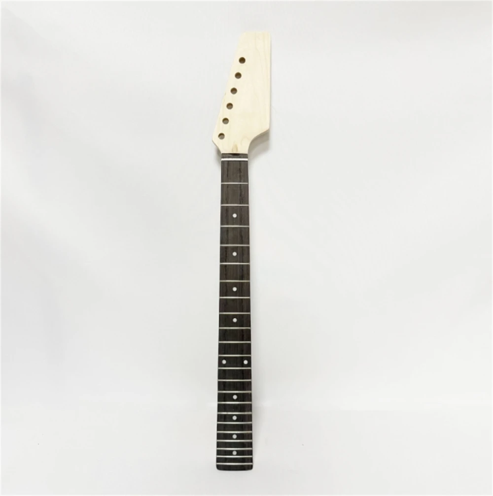

22Frets Headstock Adjustment Maple Neck With Rosewood Fingerboard For Electrict Guitar Neck Matte Paint Guitar Parts
