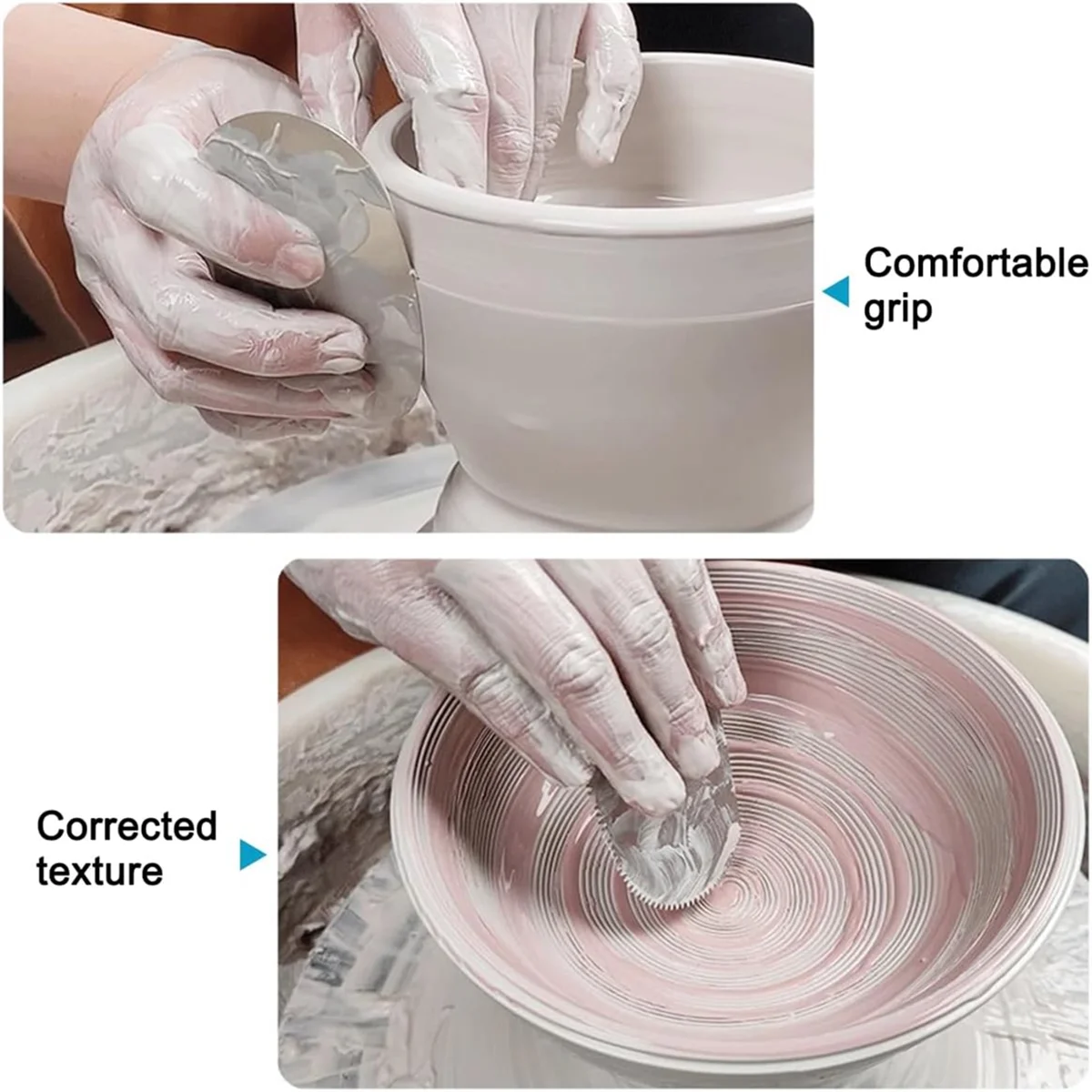 A79G 8Pcs Polymer Clay Cutter Tools, Acrylic Roller Clay Rolling Pin, Clear Rectangle Shape Sheet Backing Board, Jewelry