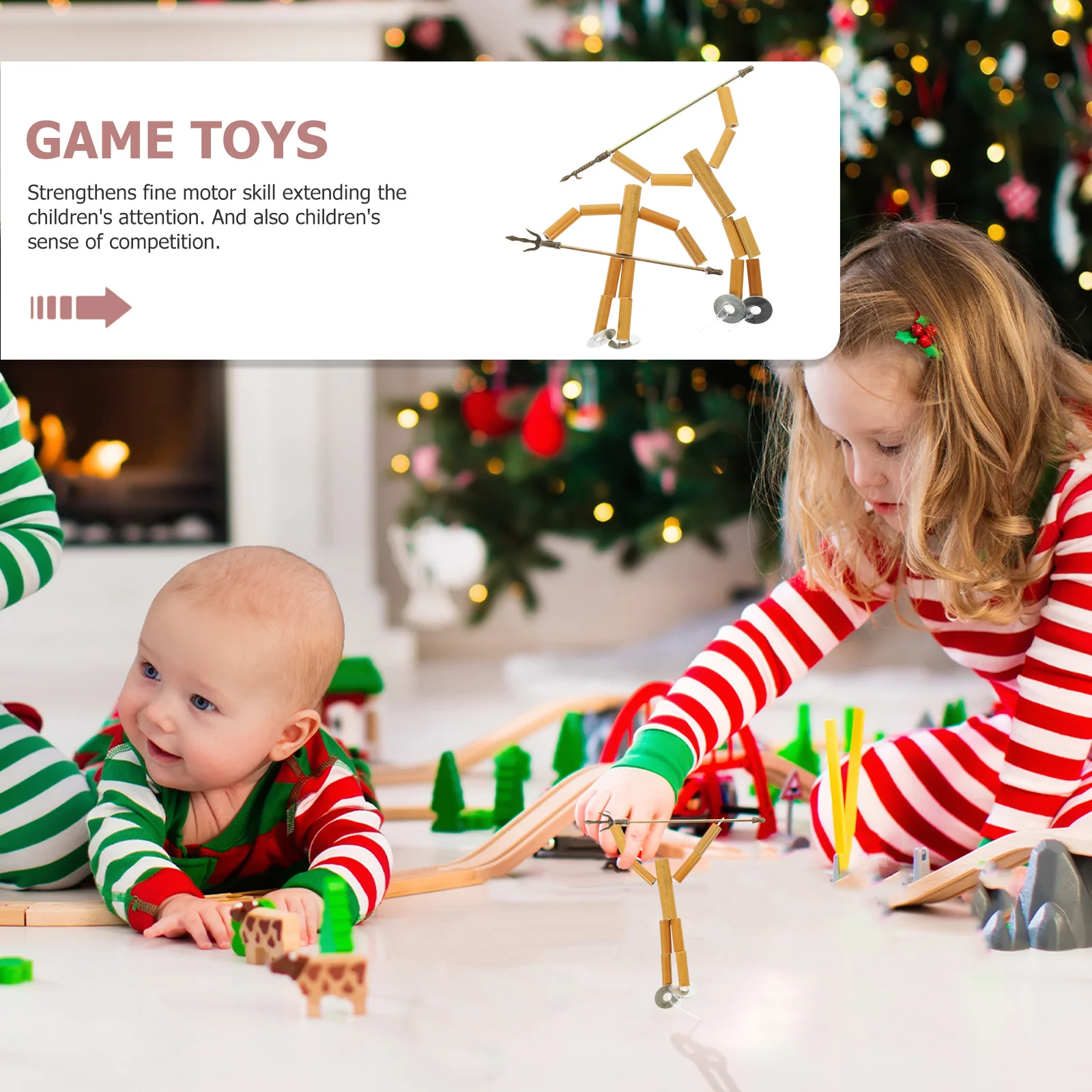 ชุดอุปกรณ์งานฝีมือ 2 ชุดสำหรับเด็ก ทำหุ่นเชิด ของเล่นชุดแบบดั้งเดิมของจีน ชุดเด็ก DIY