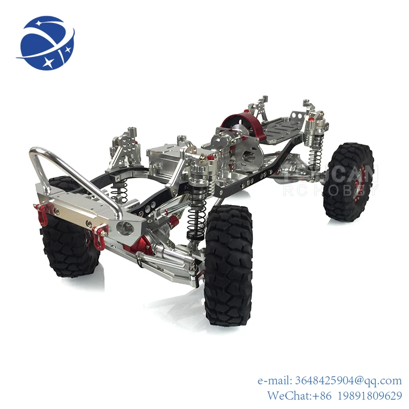 YYHC1/10 AXIAL SCX10 CNC RC Remote Control Car Crawler Chassis 313MM WB Upgraded Tires Outdoor Toys For Boys Gift TH01593-SMT6