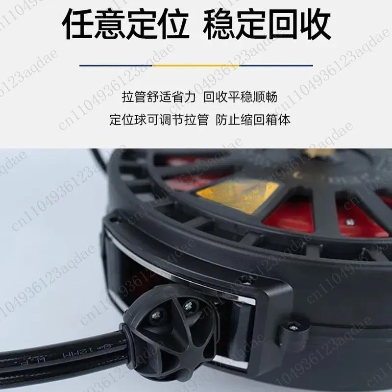 Car Wash Pipe Reel Hot Wheel Combination Drum Telescopic  High Voltage Electric  Water Drum Double Tube Foam Drum