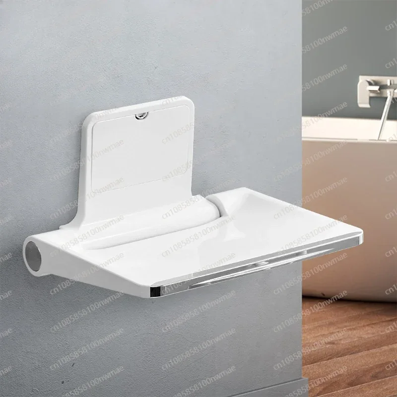 Simple  Porch Collapsible Bath Stool Wall-mounted Toilet Bathroom Elderly Pregnant Woman Bath Shower stool