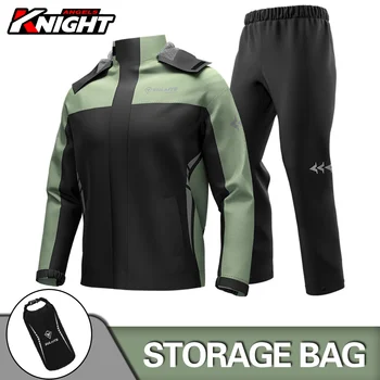摩托車雨衣男女款100%防水摩托車騎乘雨衣套裝摩托雨衣雨衣夾克褲騎行雨具套裝 12 最佳銷售 雨衣 - №3