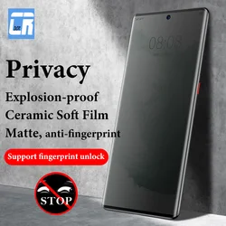 3D Curved Privacy Matte Ceramic Soft Film for Samsung Galaxy S24 S23 S22 S21 S20 S10 S9 Note 20 Ultra 10 Plus Screen Protector