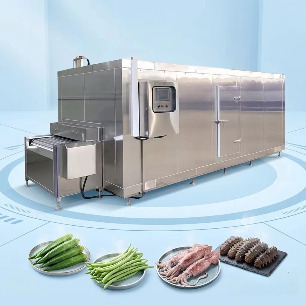 FOODLINE Quick Freezing Machine Stable Running Quick Freezing Equipment For Seafood Processing Factory Use