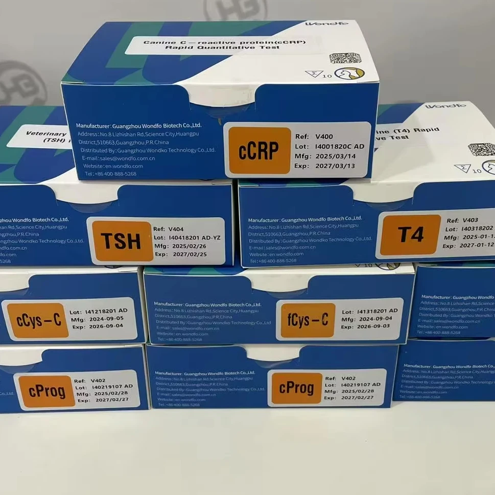 analyseur-d'immunoessais-wondfo-finecare-plus-yg102-kit-de-test-veterinaire-finecare-wondfo-t4-canin-et-felin-pour-hopital-veterinaire