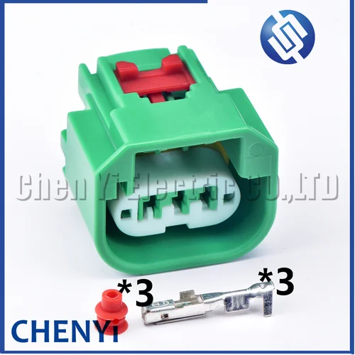 Conector impermeable para faro delantero de coche, luz de estacionamiento DRL, enchufe de señal de giro, 3 pines, 68064997AA, Jeep, Chrysler, Dodge