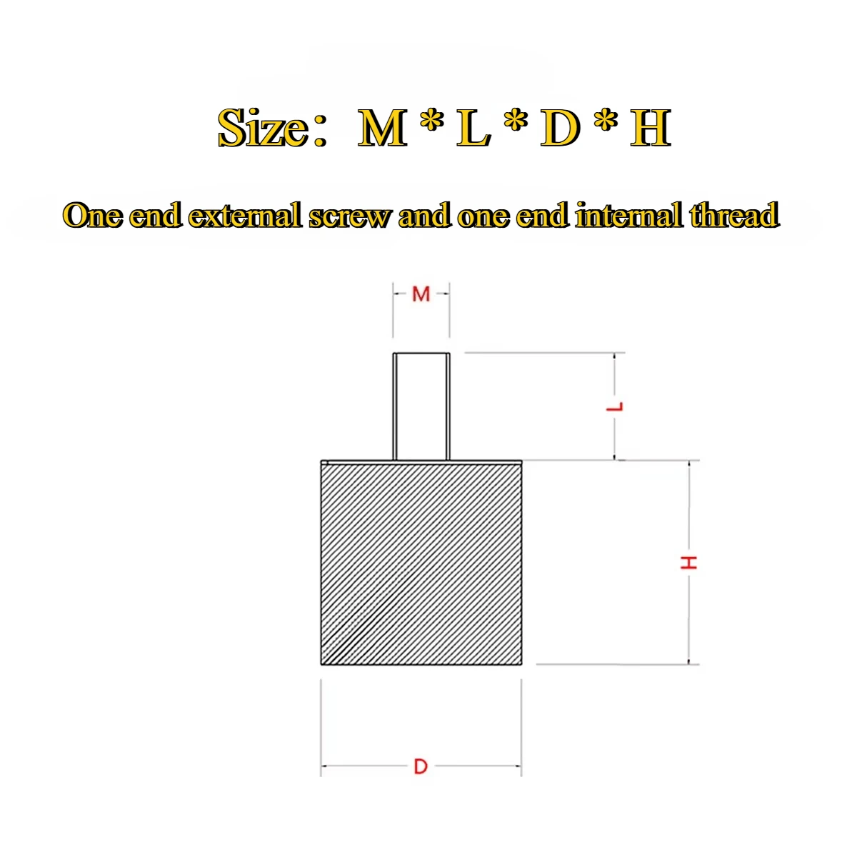 ممتص الصدمات المطاطي من النوع VD، وسادة صدمات محرك السلك الداخلي والخارجي، عازل لولبي مطاطي صامت أسطواني