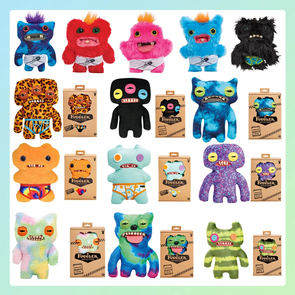 

Fuggler Funny Ugly Monster New Original Plush Doll Cute Teeth Monster Wide-Eyed Monster Halloween Party Prank Decoration Gift