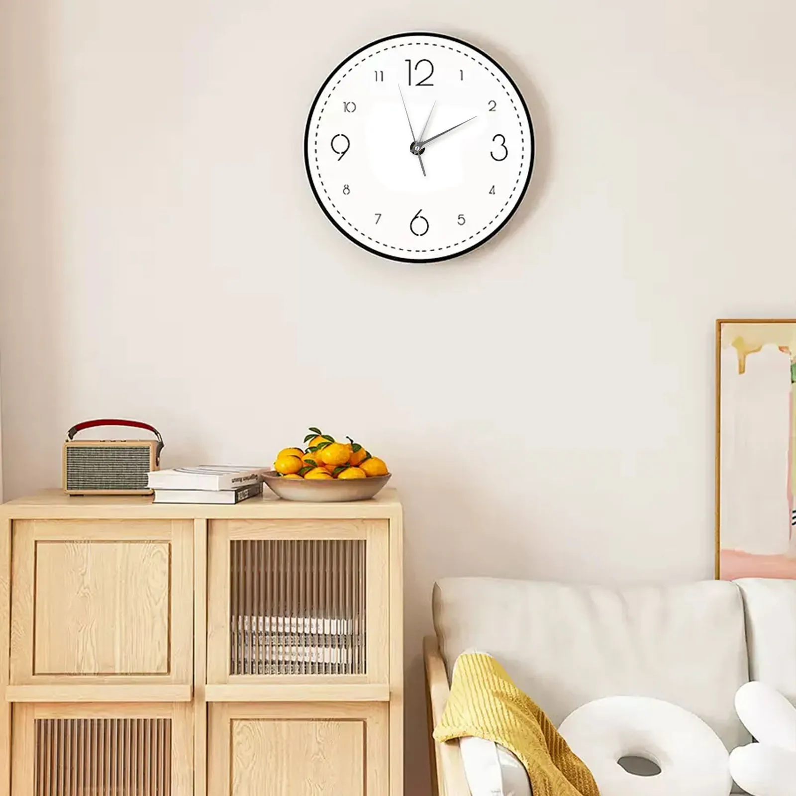 

Wall Clock Movement Kit Simple Silent Clock Mechanism Replacement Shaft Length 13mm for Home Hotel School DIY Repair