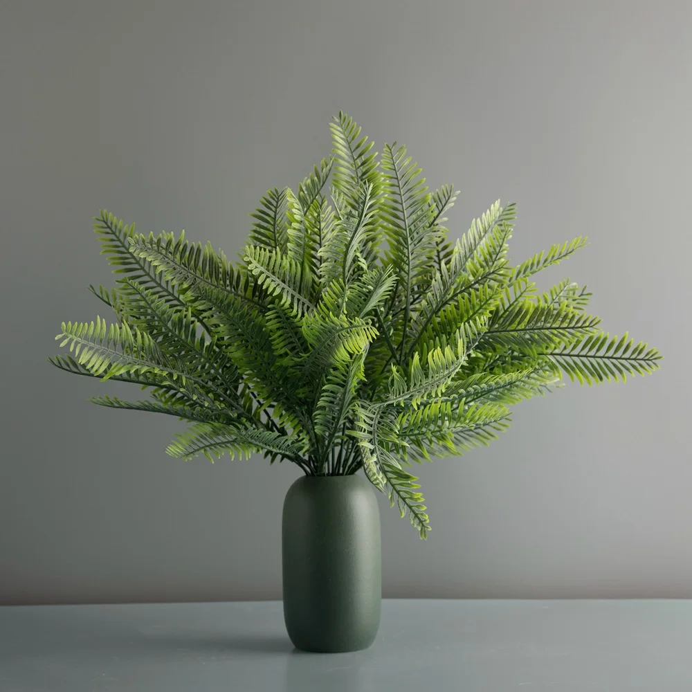 

5 Forks Fake Persian Grass Eucalyptus Branch Bedroom Decoration Wedding Party Jungle Decor Accessories Simulation Greeny Plants