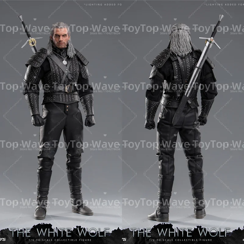 

2025 New Stock BUZZTOYS BUZ001 1/6 Male White Wolf Geralt High Quality Model Full Set 12'' Action Figure Soldier For Fans
