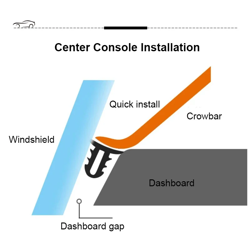Car Soundproof Rubber Seal Dashboard Sealing Strip Styling Sticker For Honda Civic Accord CRV Subaru Forester Outback Impreza