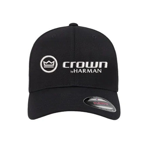 Crown Audio Logo Embroidered Hat Flat and Curved