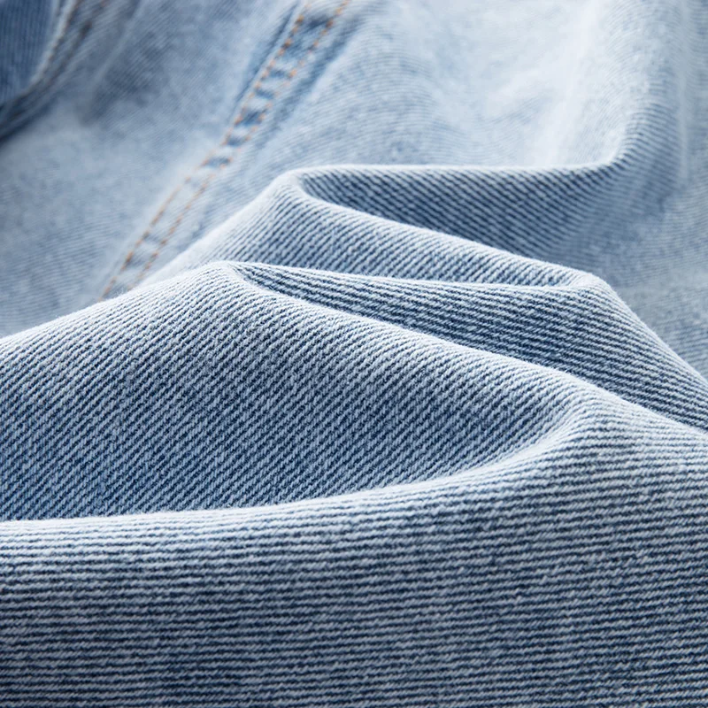 New autumn American washed denim jacket loose and trendy casual denim jacket for men men clothing streetwear coats