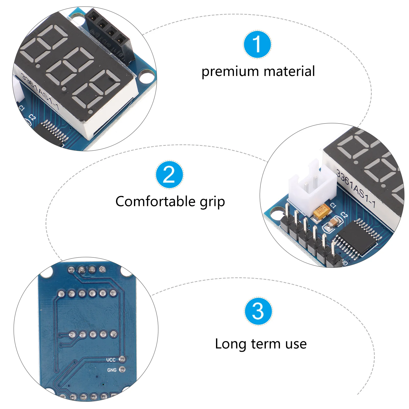 

High Precision Distance Measuring Module Ultrasonic Transducer Sensor Durable Safe Compact Lightweight Easy Installation