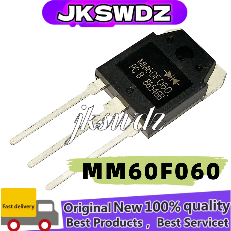 

5-10PCS 100% NEW MM60F060 MM60F060P 60F060 60F060PC 60A600V TO-3P fast recovery diode