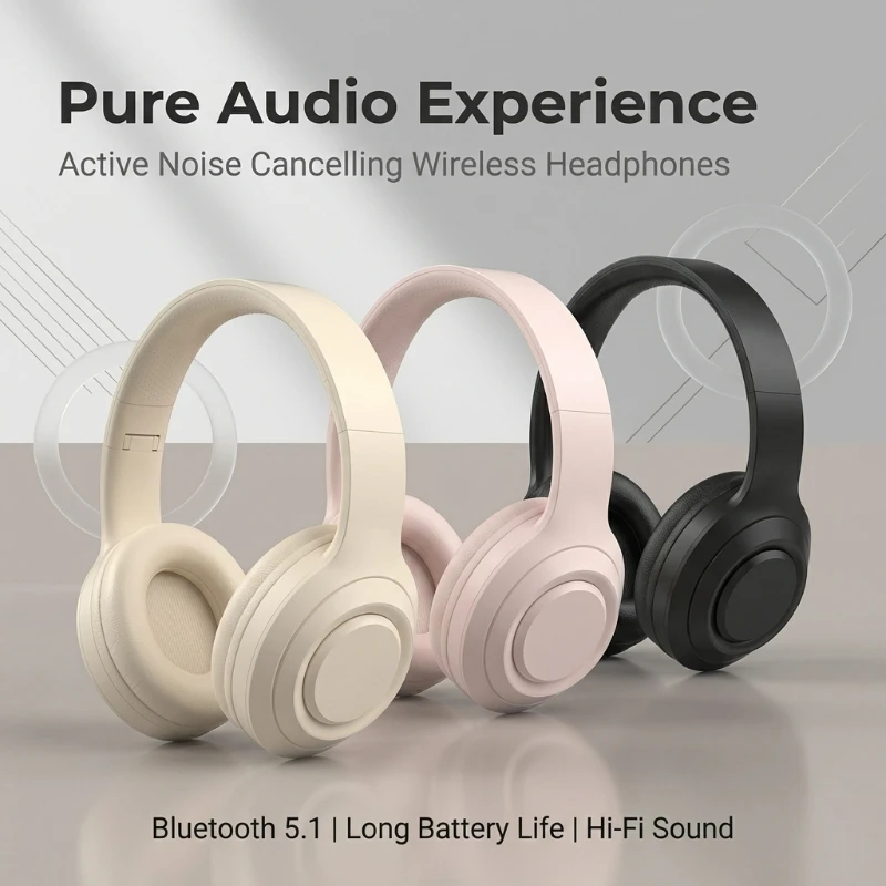 M5 Over Ear Hifi Stereo Headsets Wireless Bluetooth 5.3 Hea…