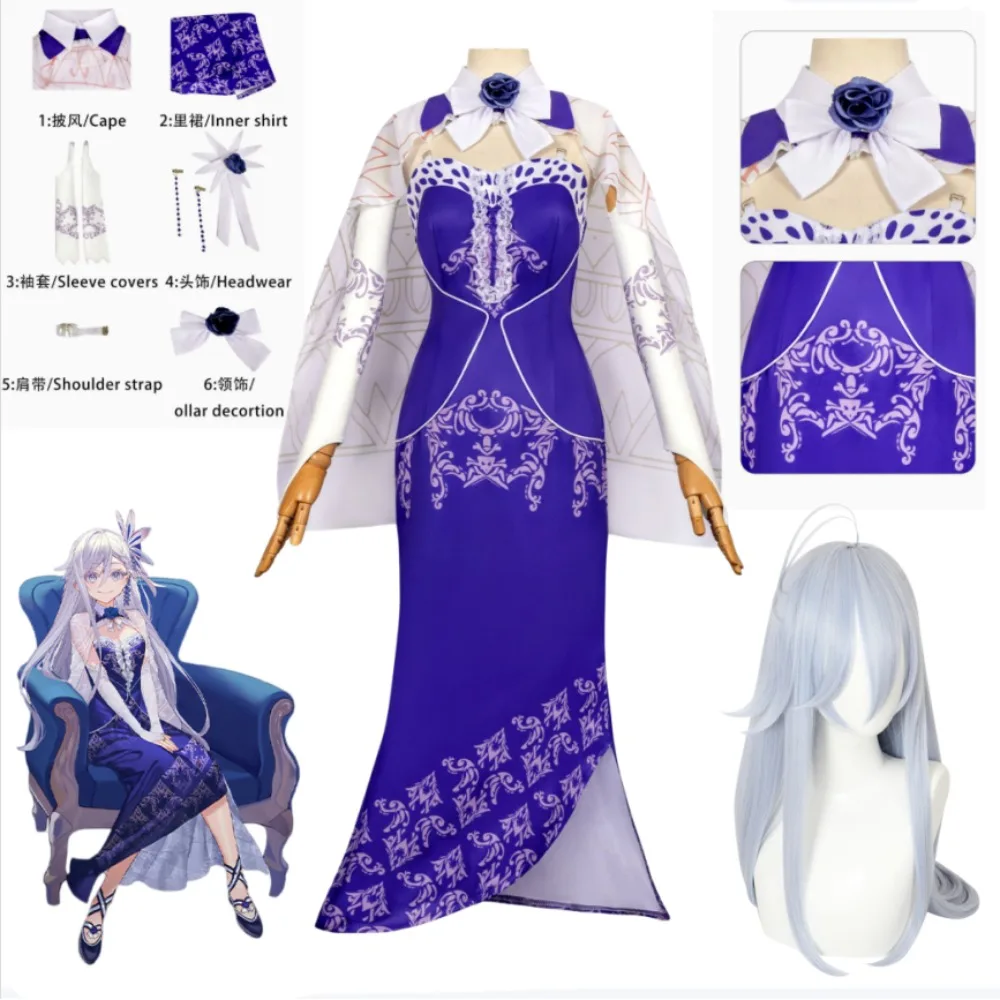 

86 Eighty-Six Lena Anniversary Commemorative Cosplay Set Full Costume Adult Women Halloween Carnival Comic Con Party Outfit