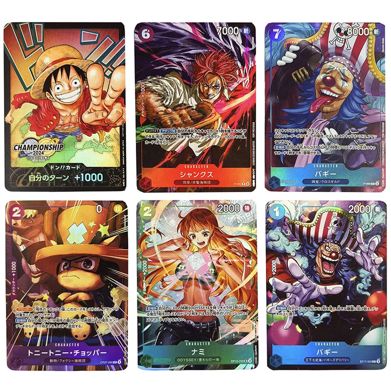 Anime ONE PIECE DIY ACG Game Collectible Card Marco Carrot Pudding Ace Black Maria Kaidou Bonney Nami Toy for boy Birthday Gifts