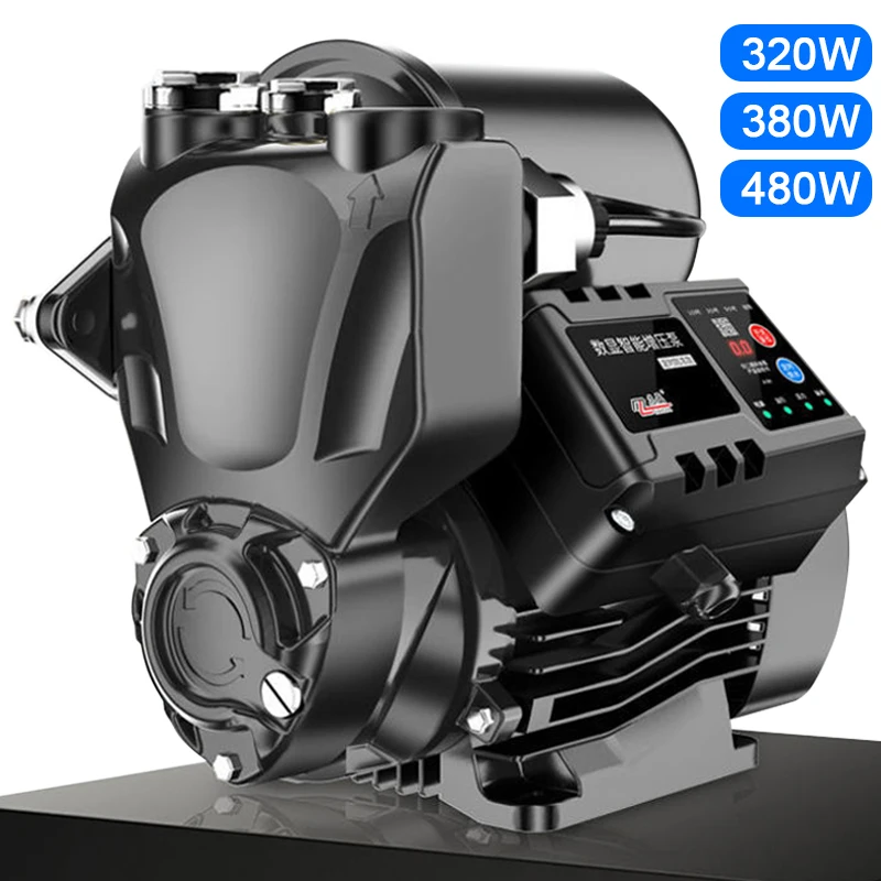 Fully Automatic Water Pressure Booster Pump Silent Water Heater Tap Water Booster Pump Self-priming Pump 320W/380W/480W 220V