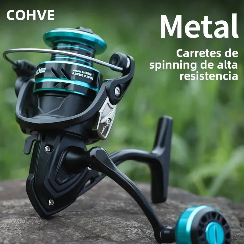 LINNHUE Fishing Reel HZ500-7000 Max Drag 10kg Metal Spool Grip Spinning Reel For Carp Reel Fishing Accessories Pesca Bass Fish