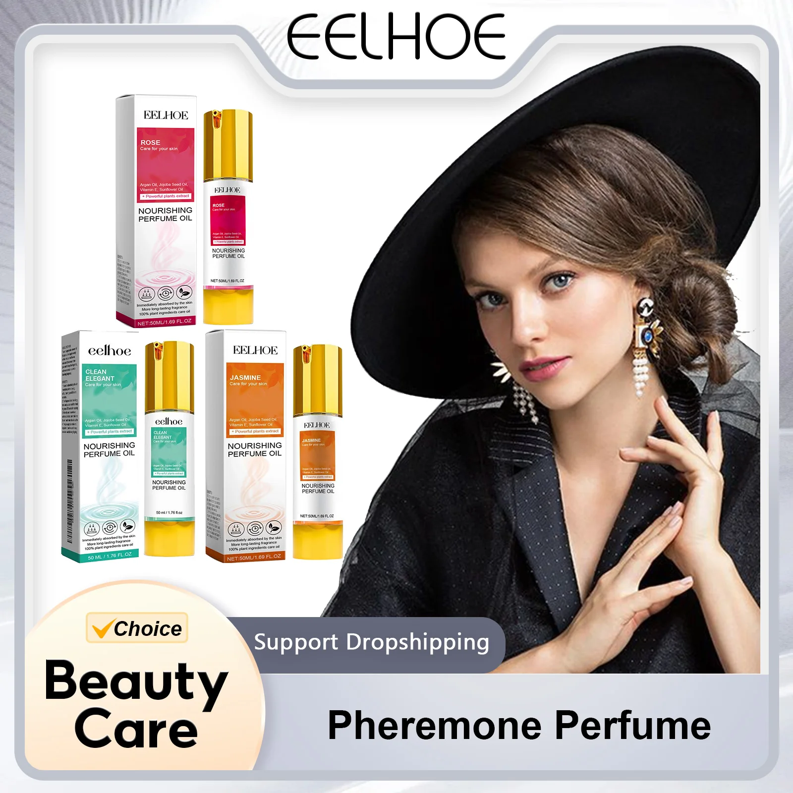 Perfume de Pheremone para mujer, aceites fragantes originales de larga duración que atraen las citas opuestas, añadir aromas de encanto, espray de