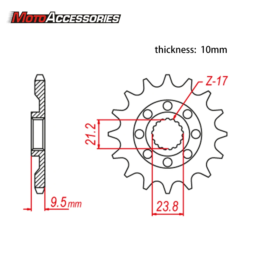 MTX SPROCKET Motorcycle Bi-Metal Front Sprocket 10B-441 13T 14T For Suzuki Off Road RMX450Z L0-L9 RMZ450 K8 K9 L0 L1 L2 K5 K6 K7