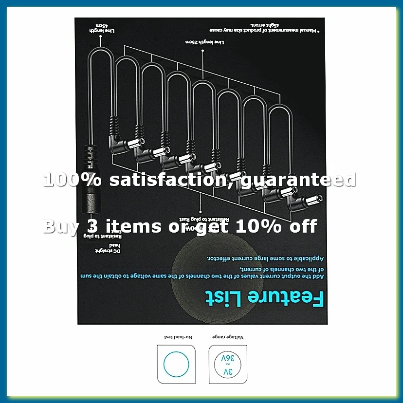 General Guitar Effect Pedals 8 Way Power Daisy Chain Cables Fit for Pedal Power Adapter Guitar Effector Accessories-WDL