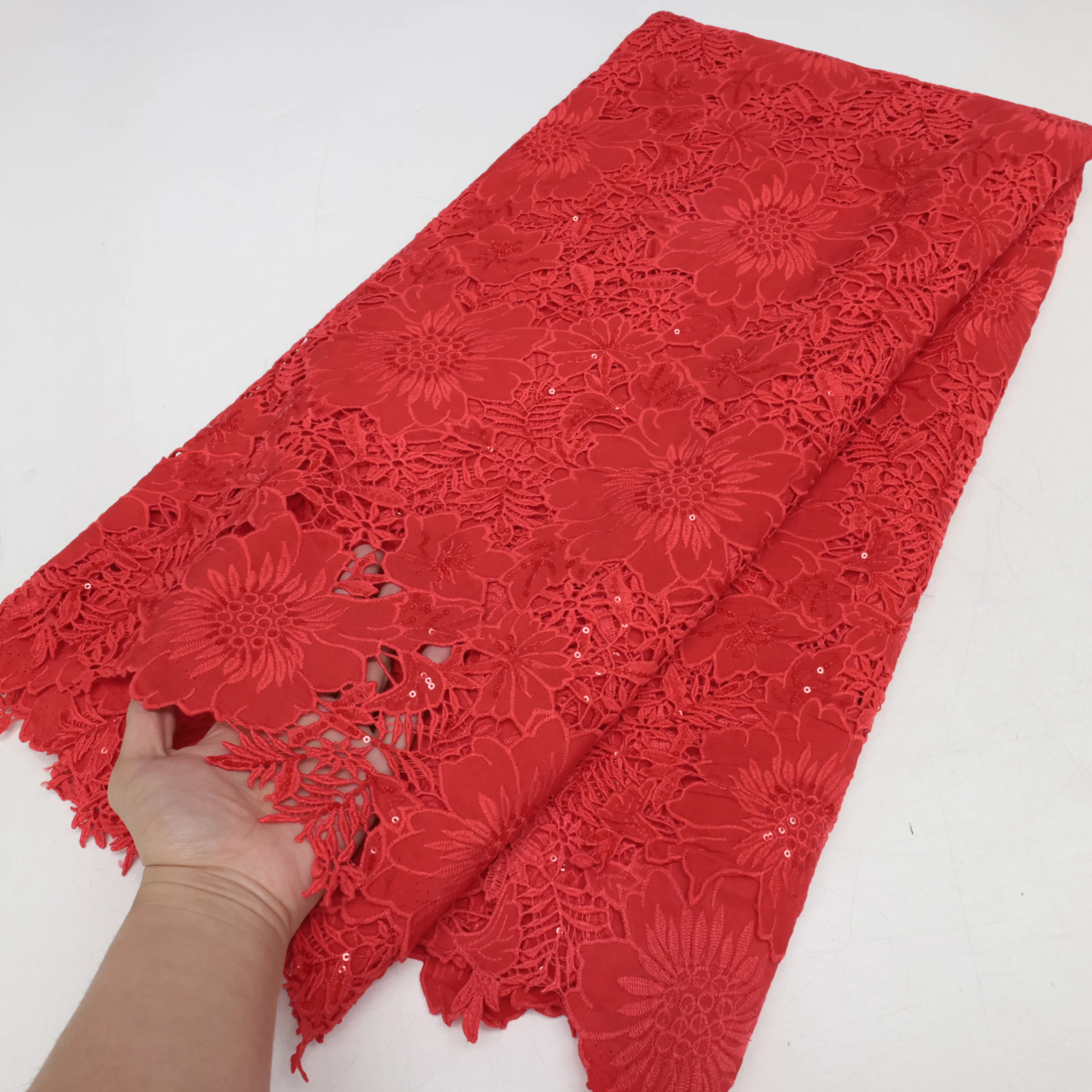African Sequins Milk Silk Mesh Lace 2024 French Net Lace Fabric Sewing Embroidered Lace Tulle Nigerian Women Wedding Dress
