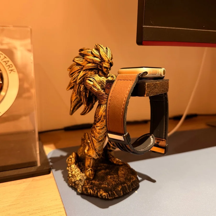 Dragon Ball Goku Smart Watch Ladestation für Iwatch S11 Huawei Gt5pro Ladestation Desktop-Ornament Home Office Schreibtisch