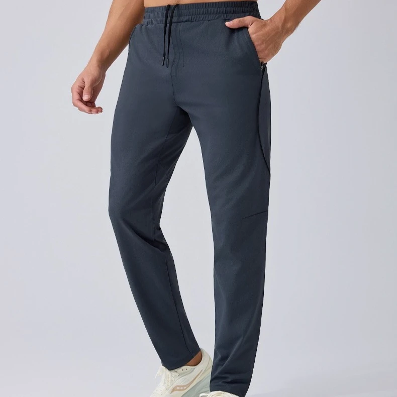 

2026 Men Quick Dry Sports Pants Spring Summer Casual Breathable Straight Leg Trousers for Outdoor Fitness Running Workout