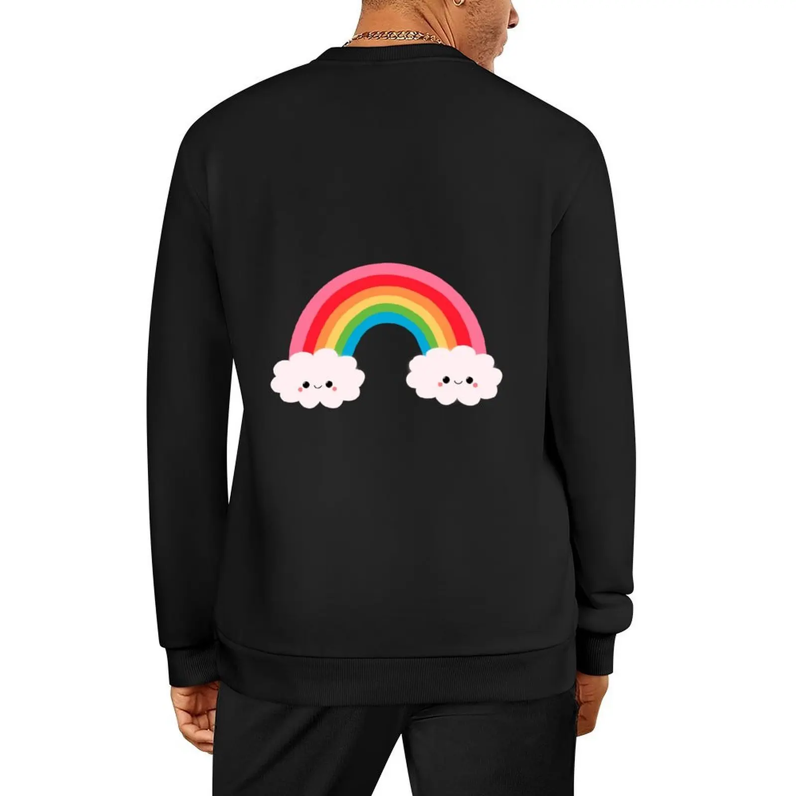 

Rainbow clouds Pullover men's sweat-shirt set men's clothes men's clothing men clothing oversize sweatshirts