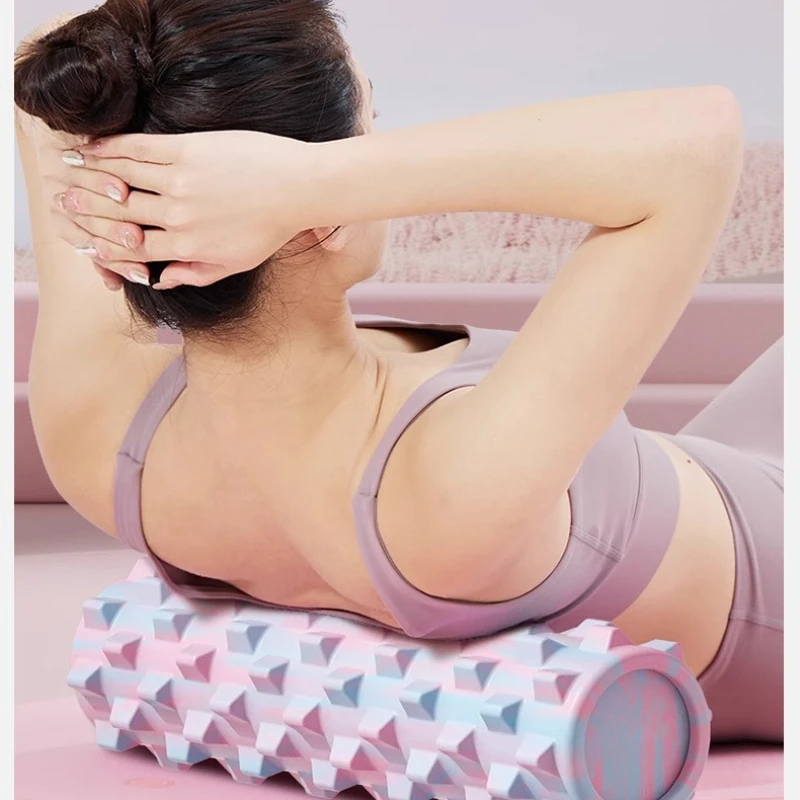 

Твердый пенопластовый роликовый массажер для мышц, йога, нога, бедра, икры, инструмент для релаксации мышц, антицеллюлитный ролик для похудения для домашнего тренажерного зала, фитнеса