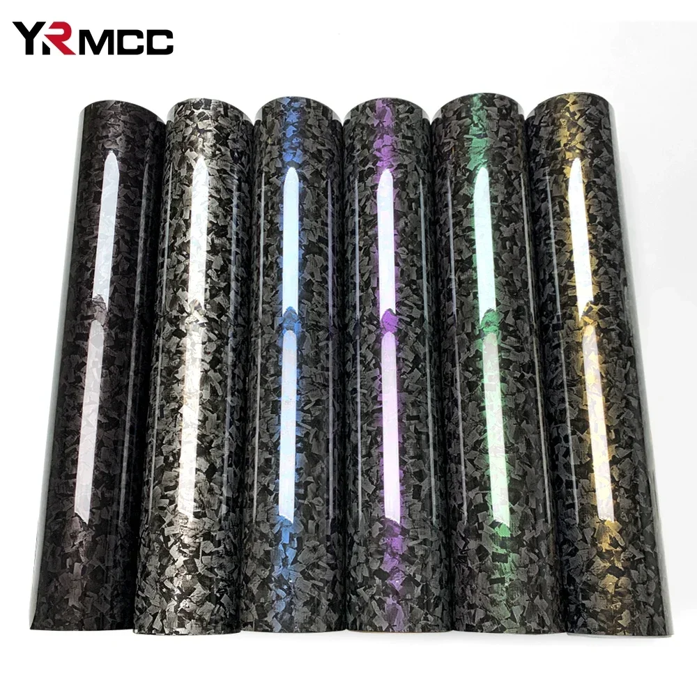 Forged Carbon Fiber Car Sticker Carbon Fiber Car Vinyl Wrap Films Self-Adhesive Modified Film Universal Tuning Car Accessories