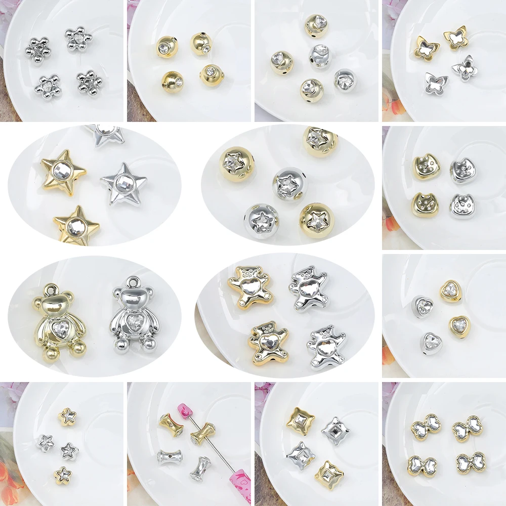 

Cordial Design DIY Beads/Butterfly Star Bear Heart Shape/UV CCB Effect/Acrylic Beads/Hand Made/Jewelry Findings & Components