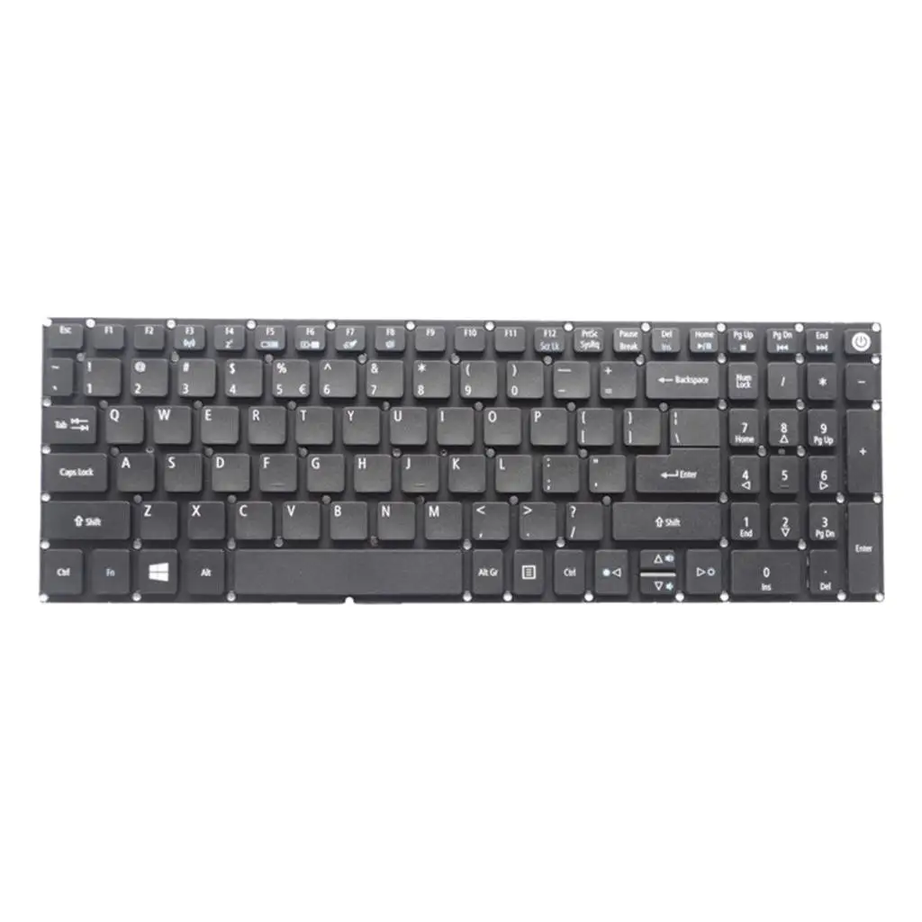 English QWERTY Laptop Keyboard Replacement Part Black for Acer Aspire E5-574 E5-752 E5-773 V5-591G
