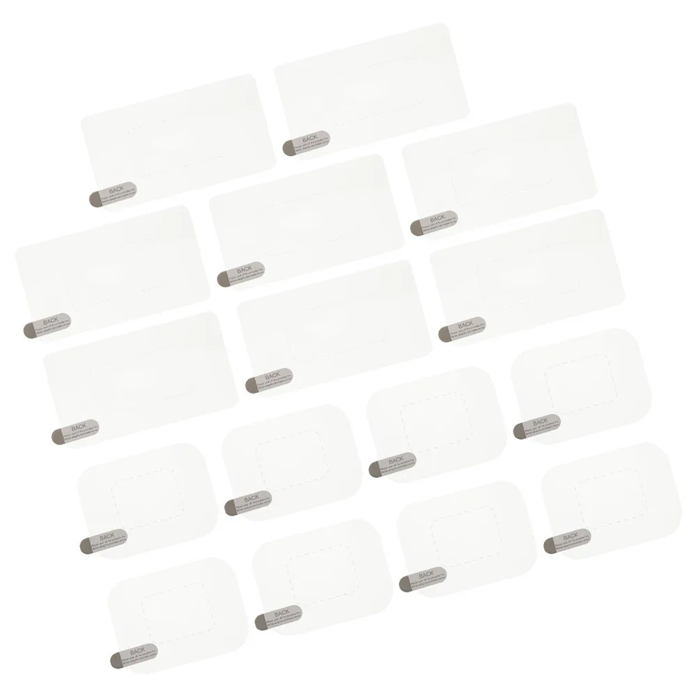 

16Pcs Dash Cam Electrostatic Film Clear Protective Sticker for Windshield Static Adhesive Mounting Film Car Glass Installation